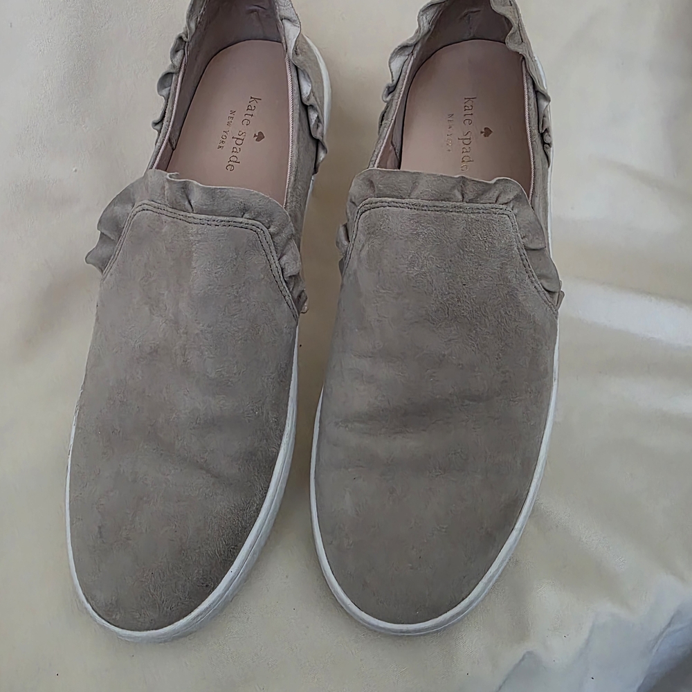 Kate Spade Tan Suede Loafers